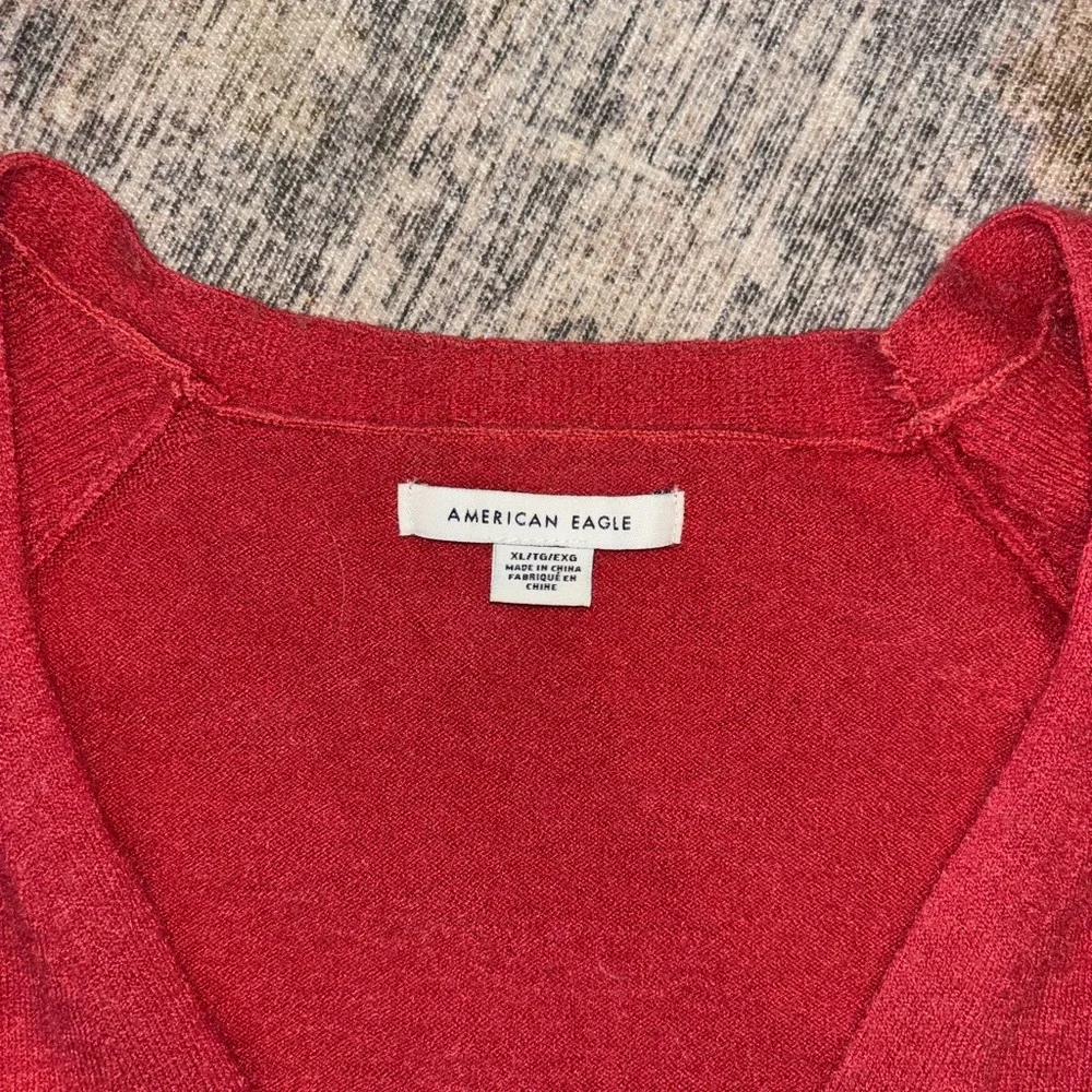 American Eagle Outfitters Red Women's Cardigan - Picture 2 of 2